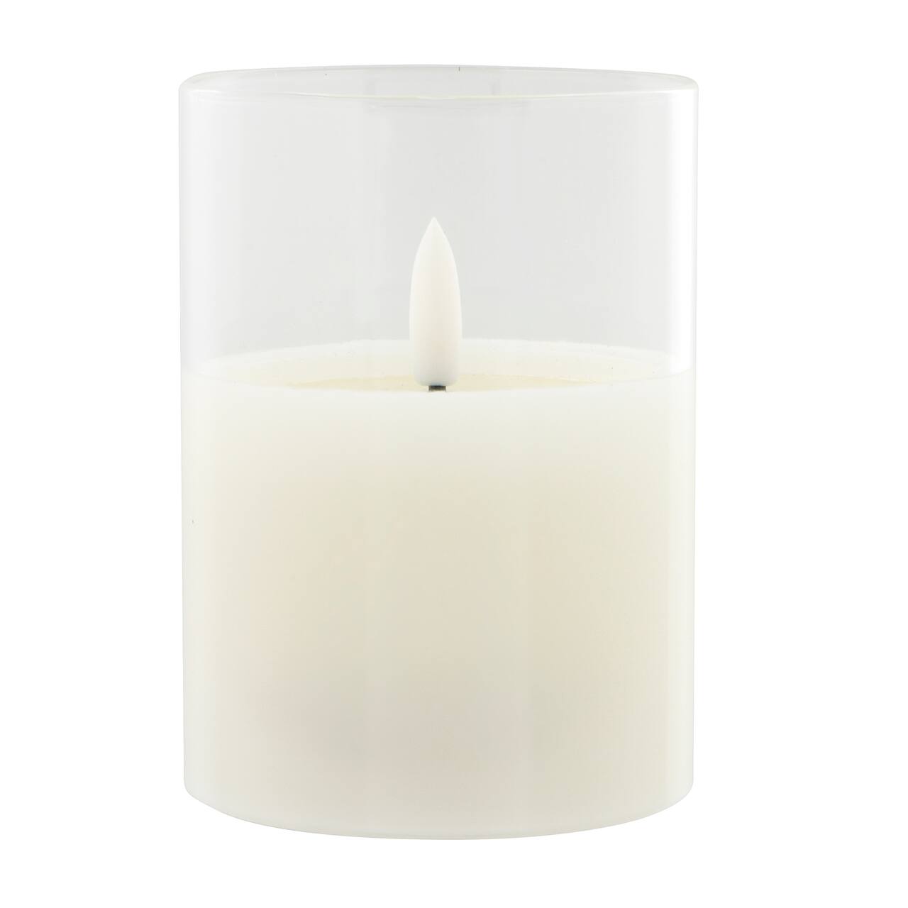 4" LED Glass Wax Flickering Candle by Ashland®